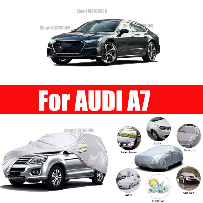 

For AUDI A7 Outdoor Protection Full Car Covers Snow Cover Sunshade Waterproof Dustproof Exterior Car accessories