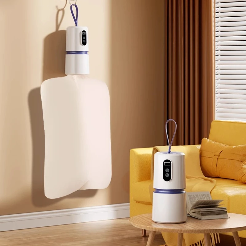 Mesin Pengering Pakaian Portabel Lipat untuk Rumah, Perjalanan, Asrama, Operasi Senyap, Sirkulasi Panas, Timer, Penghilang Kelembapan