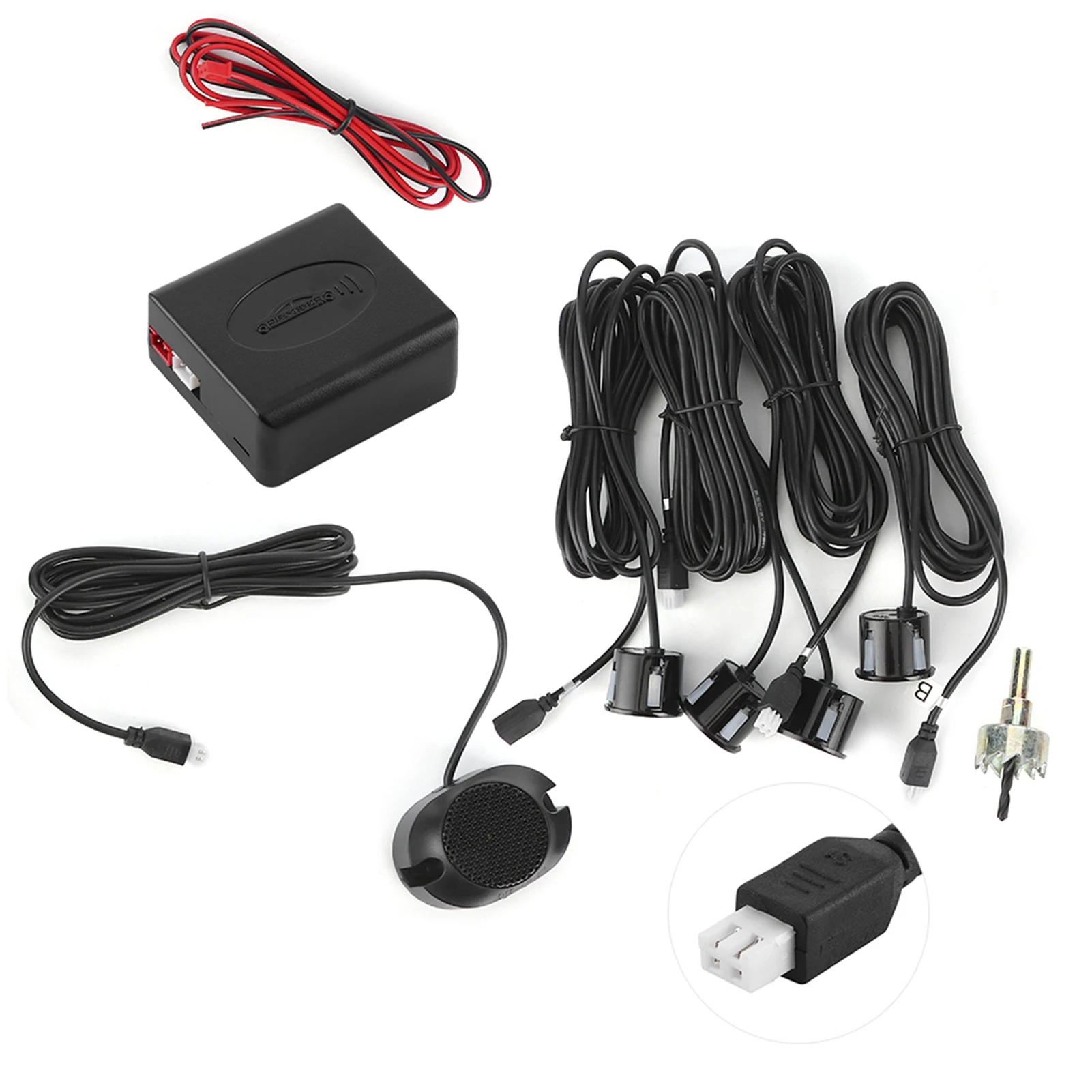 Parkplatz Sensor Backup Radar Rückfahrhilfe Hilfe Kit mit Audio Summer Alarm