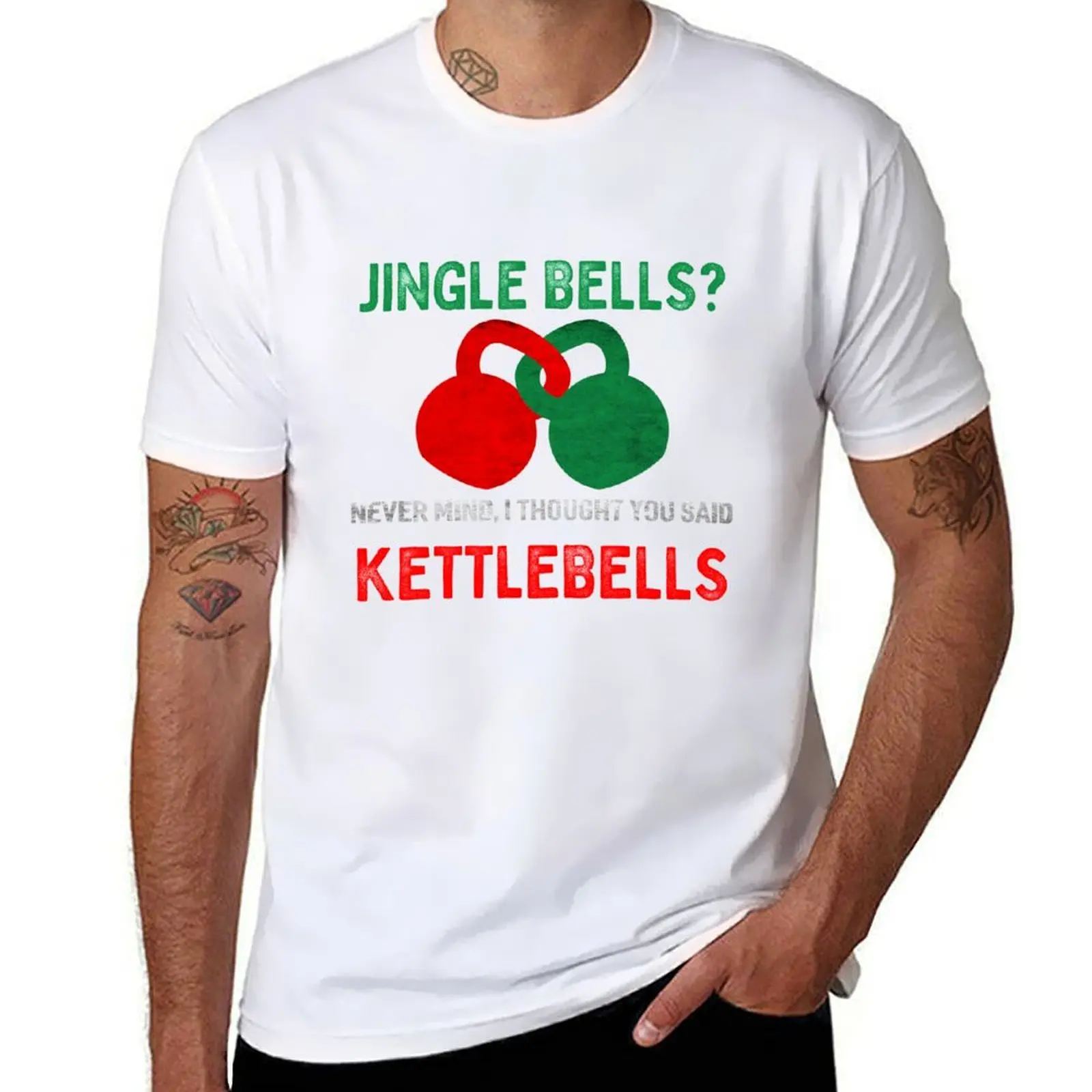 Christmas Kettlebells T-Shirt man t shirt luxury essential t shirt T-Shirt