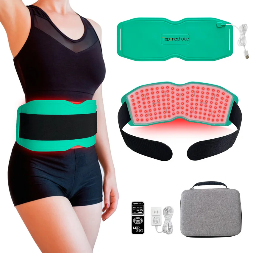 

660nm 850nm 940nm Red Light ＆ Near Infrared Light Belt Pad for Pain Relief Burning Fat Relax Muscles Improve Blood Circulation