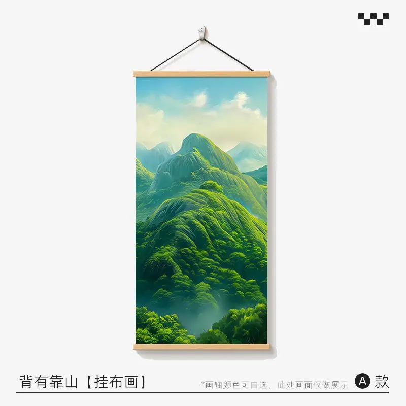 Natural SceneryModern Minimalist Landscape Wall Painting,  Mountain Water for Living Room Sofa Background, Study Decor