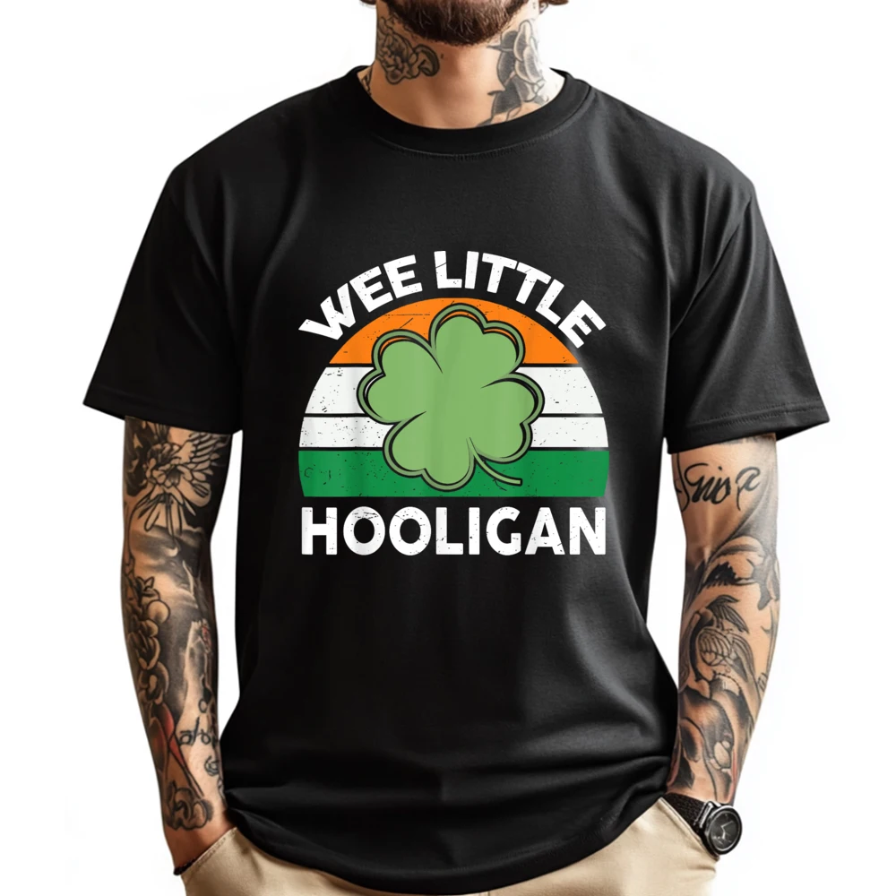 St Patricks Day Shirt Wee Little Hooligan Funny Boy Kids Mens Clothing Christmas Valentine's Day Tops & Tees