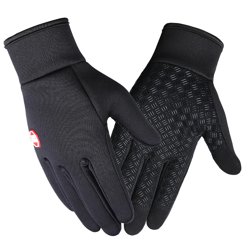 1 زوج قفازات لمس مقاومة للماء المضادة للانزلاق الدافئة الرياضة في الهواء الطلق قفازات للنساء الدراجات التنزه التزلج على الجليد التخييم #6