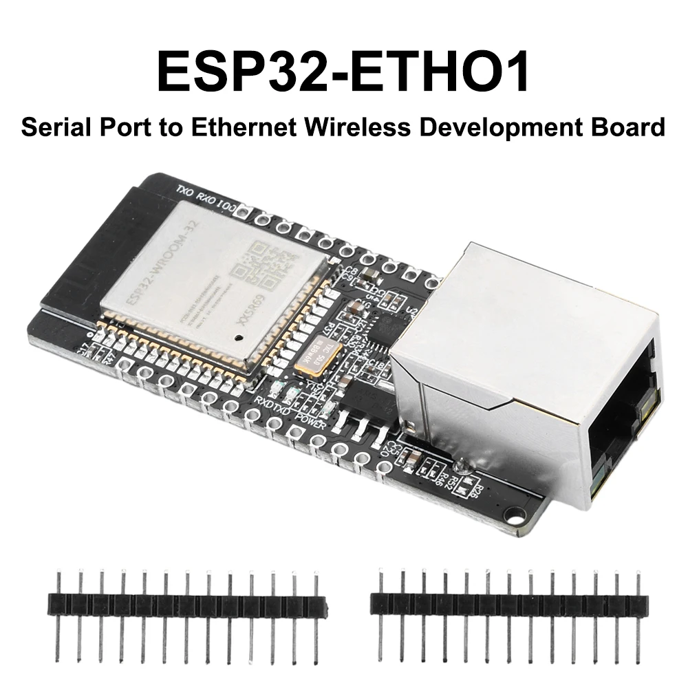 ESP32-WROOM-32 WT32-ETH01พอร์ตอนุกรมแบบฝังไปยังอีเธอร์เน็ตโมดูลบอร์ดพัฒนาไร้สาย WIFI BT