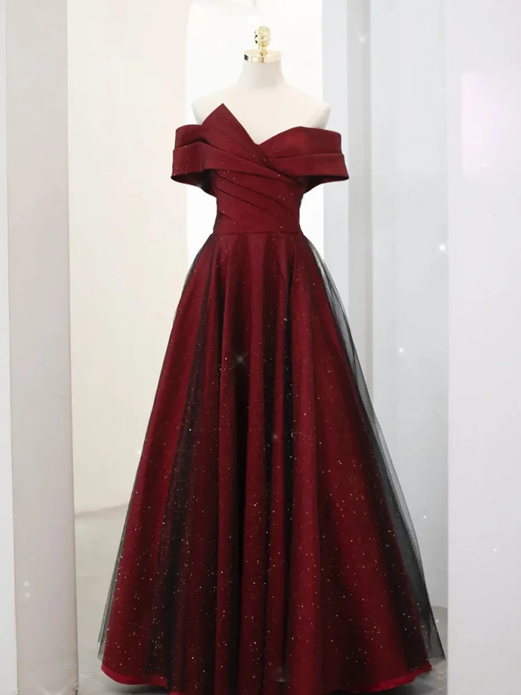 Robe de mariée rouge à une épaule pour femmes enceintes, robe de mariée mince, robe de fiançailles de mariage, tempérament français, grande taille, gros mm