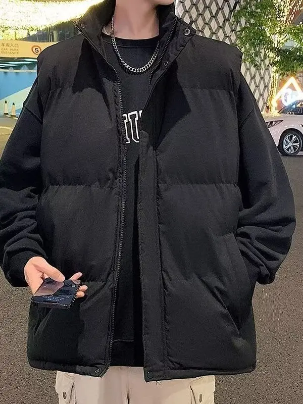 

Модный американский утепленный жилет оверсайз из хлопка для весны и осени, повседневная теплая верхняя одежда
