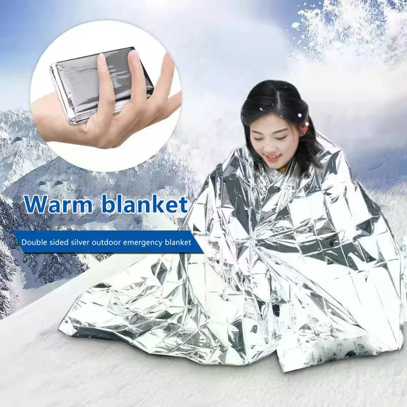 

5/10Pcs 130X210CM Outdoor Emergency Survival Blanket Waterproof First Aid Rescue Curtain Foil Thermal Blanket For Camping