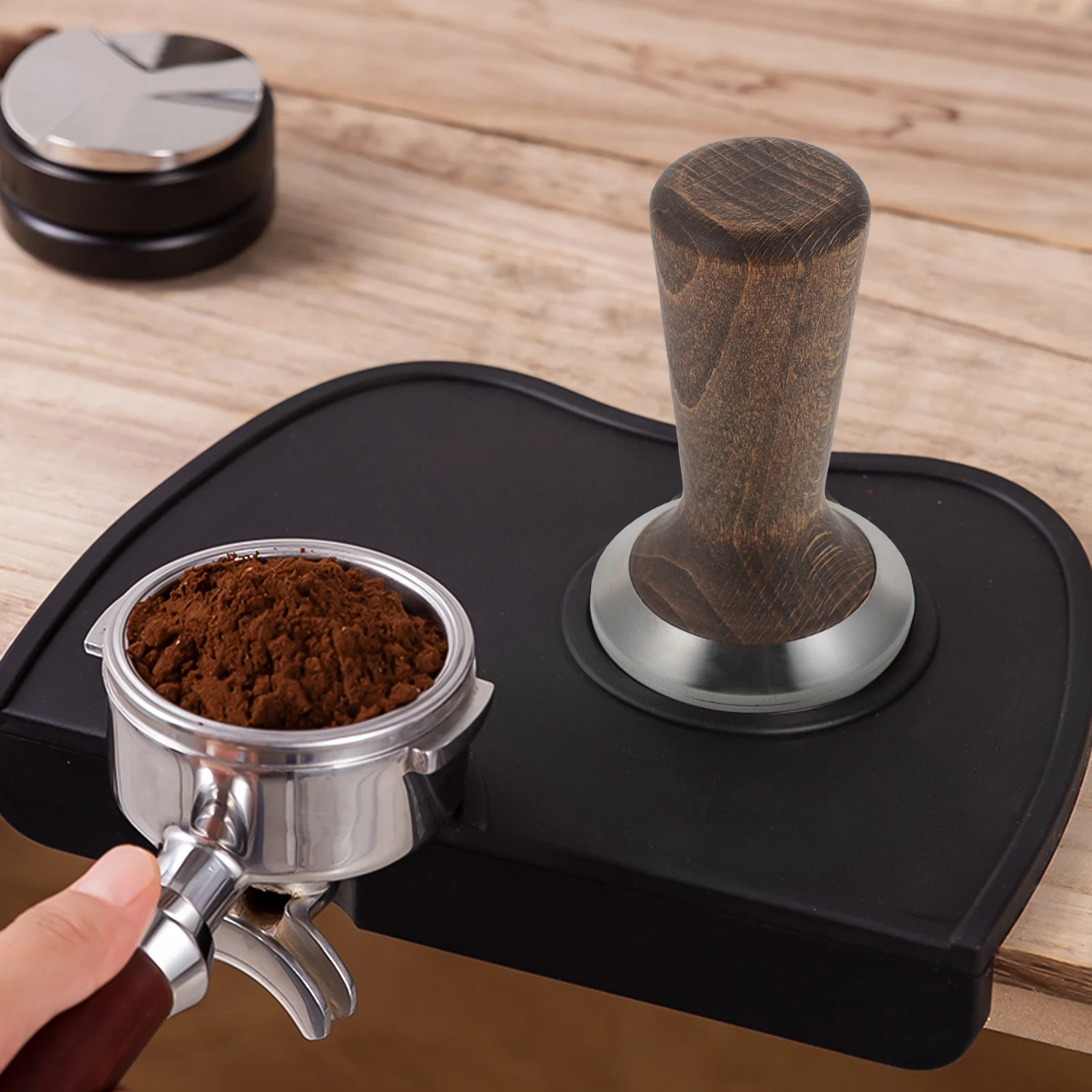 

Coffee Tamper Handle Espresso Tampers Presser Stainless Steel Tamping Tool Flat