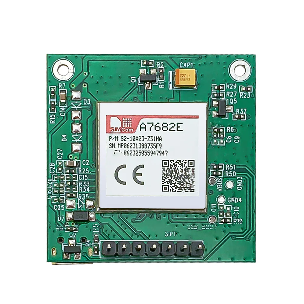 SIMCOM A7682E LTE CAT1 Module Development Board Band B1 B3 B5 B7 B8 B20 GSM GPRS EDGE 900/1800MHz Compatible With SIM800C SIM868