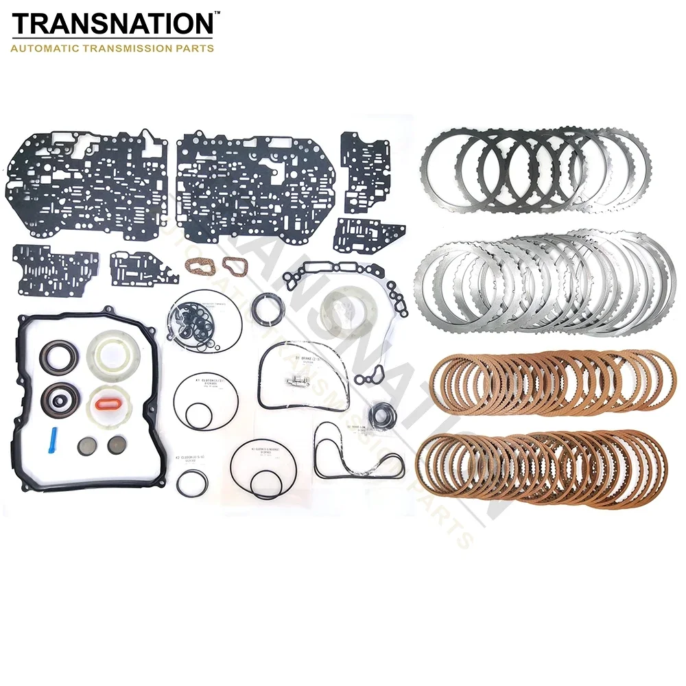 

Transnation TF60-SN 09G Auto Transmission Rebuild Kit Overhaul Seals Gaskets With Clutch Plate For VW Tuan Magotan 2003-2013