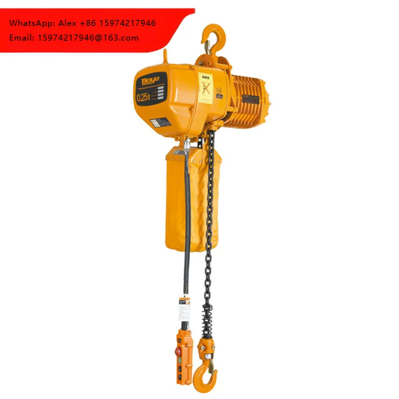 Lifting Machine High Performance Electric Chain Hoist With Electric Trolley For Transmission Line