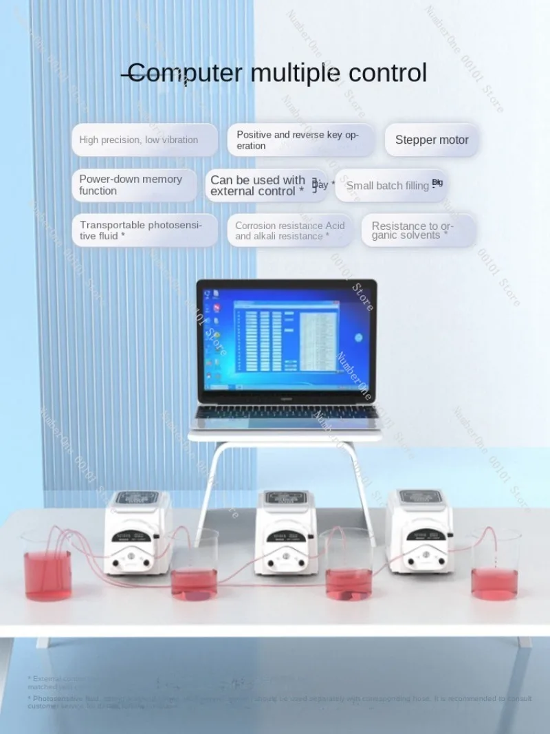 Peristaltic pump laboratory multi-channel small precision intelligent quantitative titration step BT100-2J