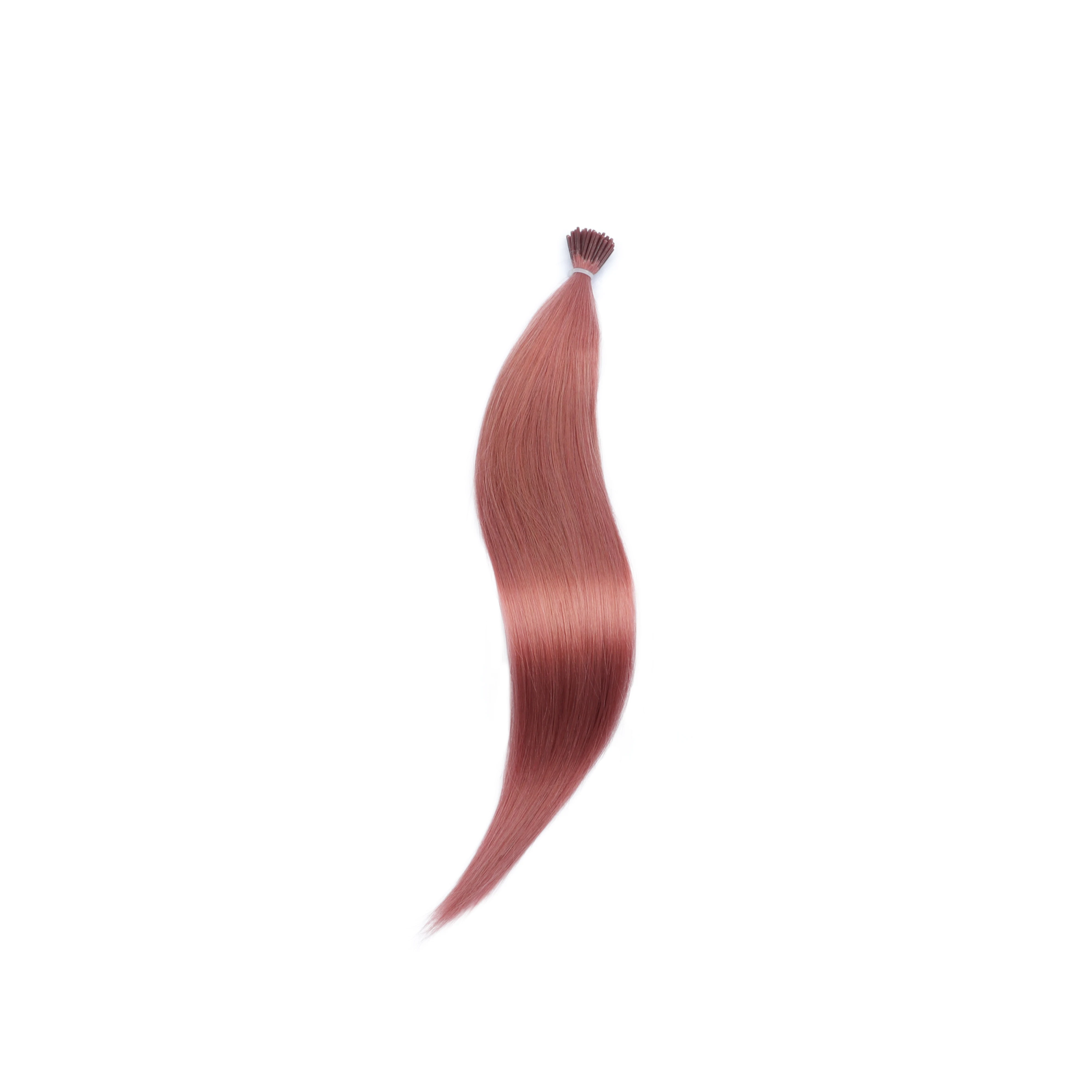Real Human Hair Colored Party Highlights Royal I Tip Extensions Pre Bonded Micro Beads Microlink Hair Capsules