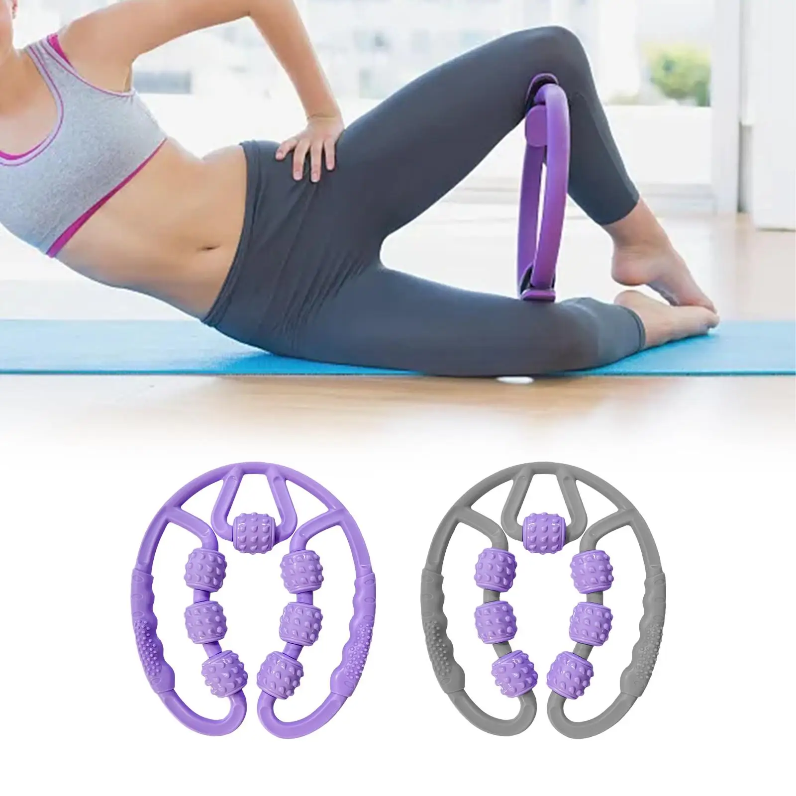 

Ролик для ног Ролик для глубоких тканей, 7-колесный инструмент для релаксации ног, Ручной ролик для