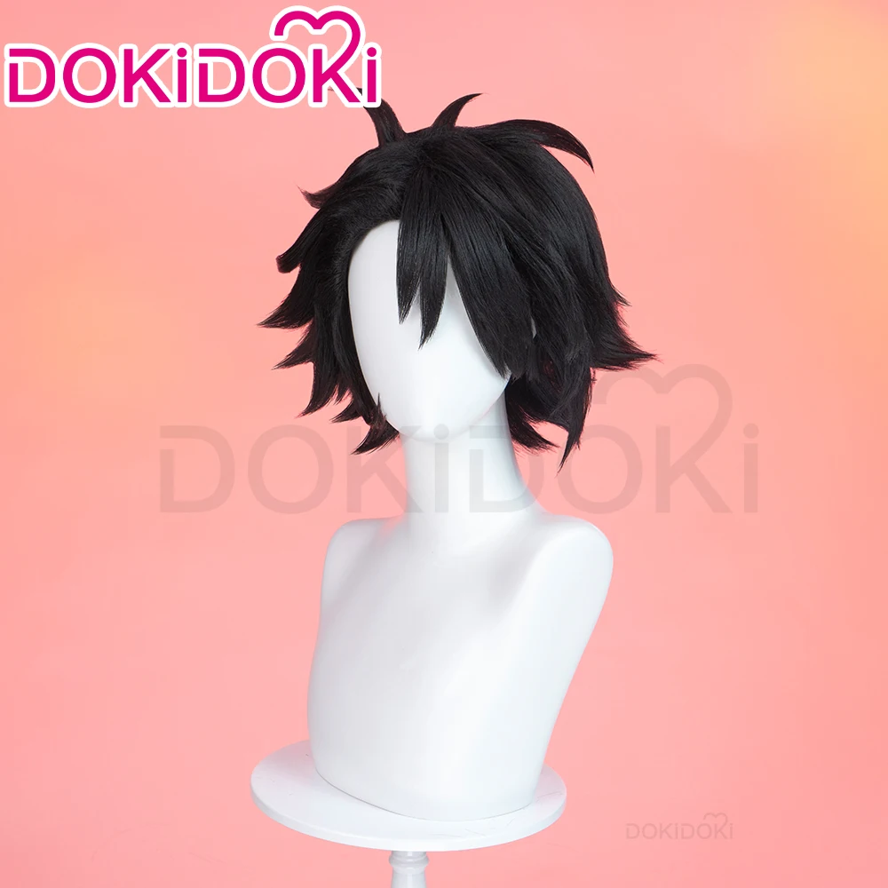 IN STOCK Millie Wig Anime Cosplay Wig DokiDoki Women 35cm Black Short Hair Millie Cosplay High Heat Resistant Hair Free Wig Cap