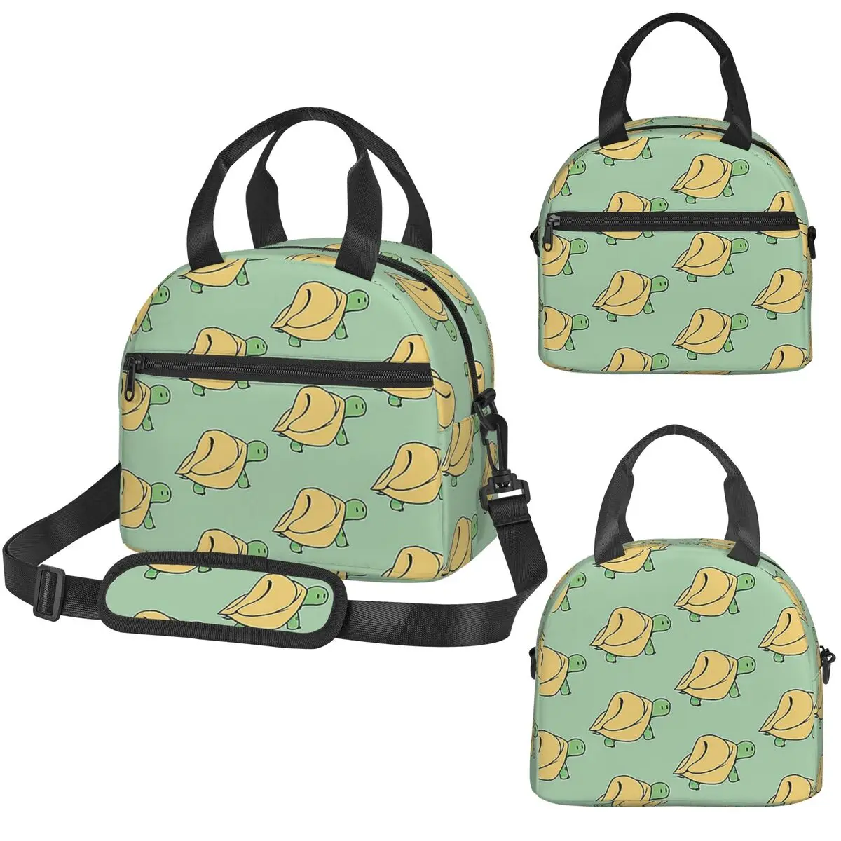 

Термосумка для обедов Turtellini Turtle Noodle Cute Tortellini Tortoise для женщин, офисная термосумка-холодильник, портативный ланч-бокс