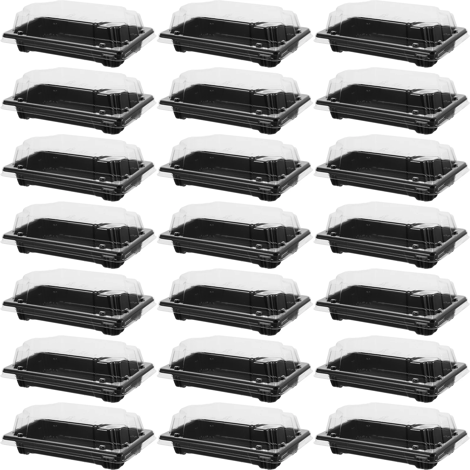 

100Pcs Sushi Box Disposable Packing Boxes Take Out Containers Fruit Boxes Carry Out Containers Home Garden Party Supplies