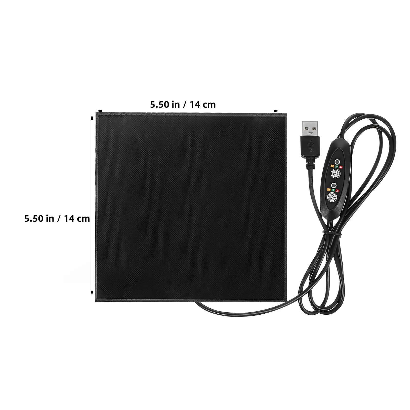 USB لوحة التدفئة الزواحف الصغيرة الهامستر أرنب بساط عازل للحرارة 14 سنتيمتر قابل للتعديل درجة الحرارة الحيوانات الأليفة التدفئة حصيرة #5