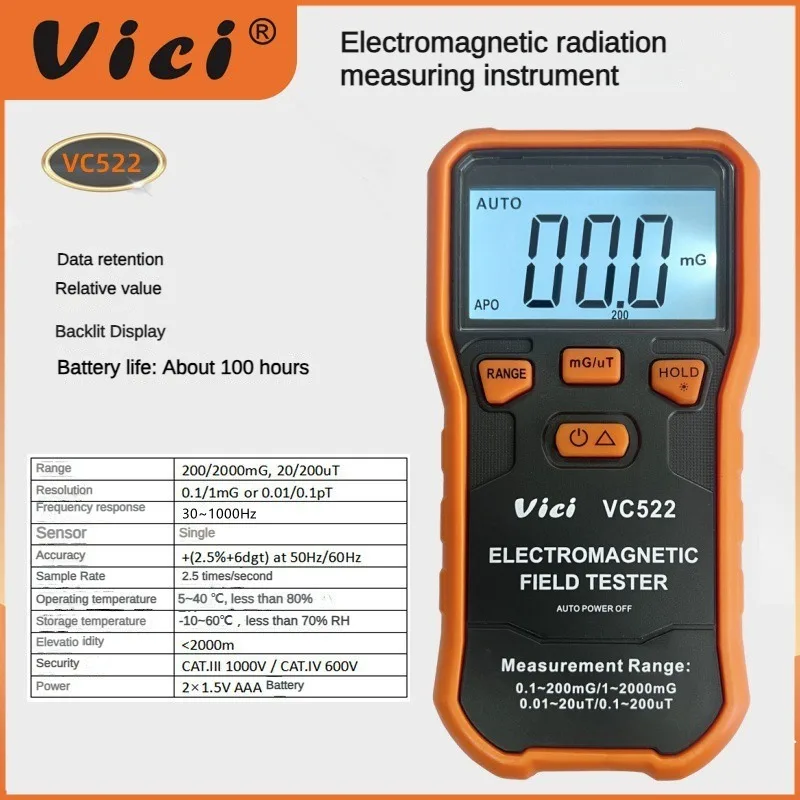 Vici New Product Maternity Radiation Detector Home Relative Value Measurement Intelligent Low Electromagnetic Wave VC522