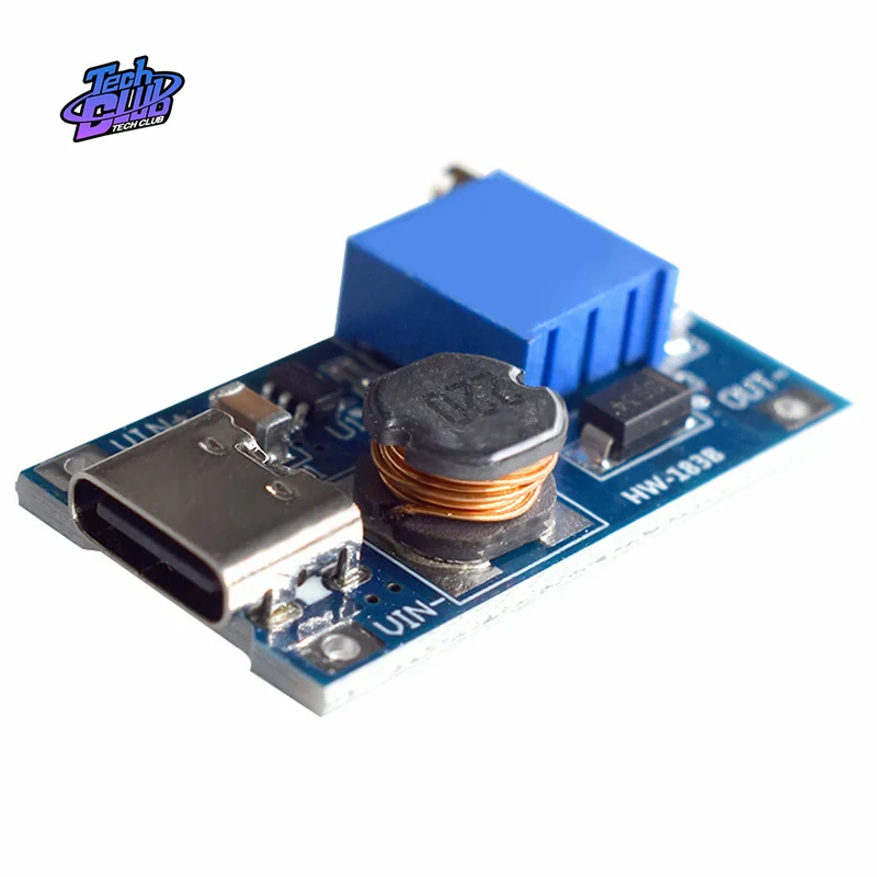 Type-C Micro USB MT3608 DC-DC Step Up Converter Booster Module Boost Step-up Board Power Supply Accessories
