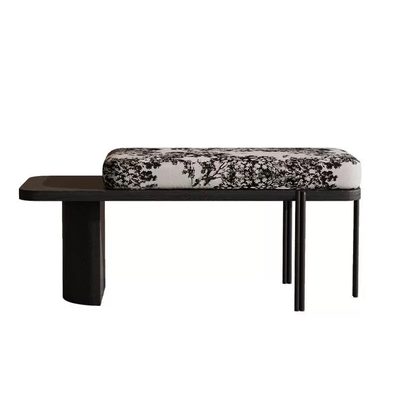 

Medieval ash wood solid wood bench, shoe changing stool at the door of the home