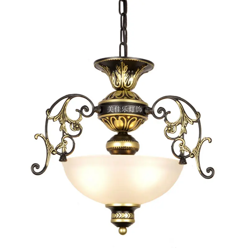 American New Balcony Aisle Corridor Small Chandelier Entrance Staircase Single Head European Glass Chandelier