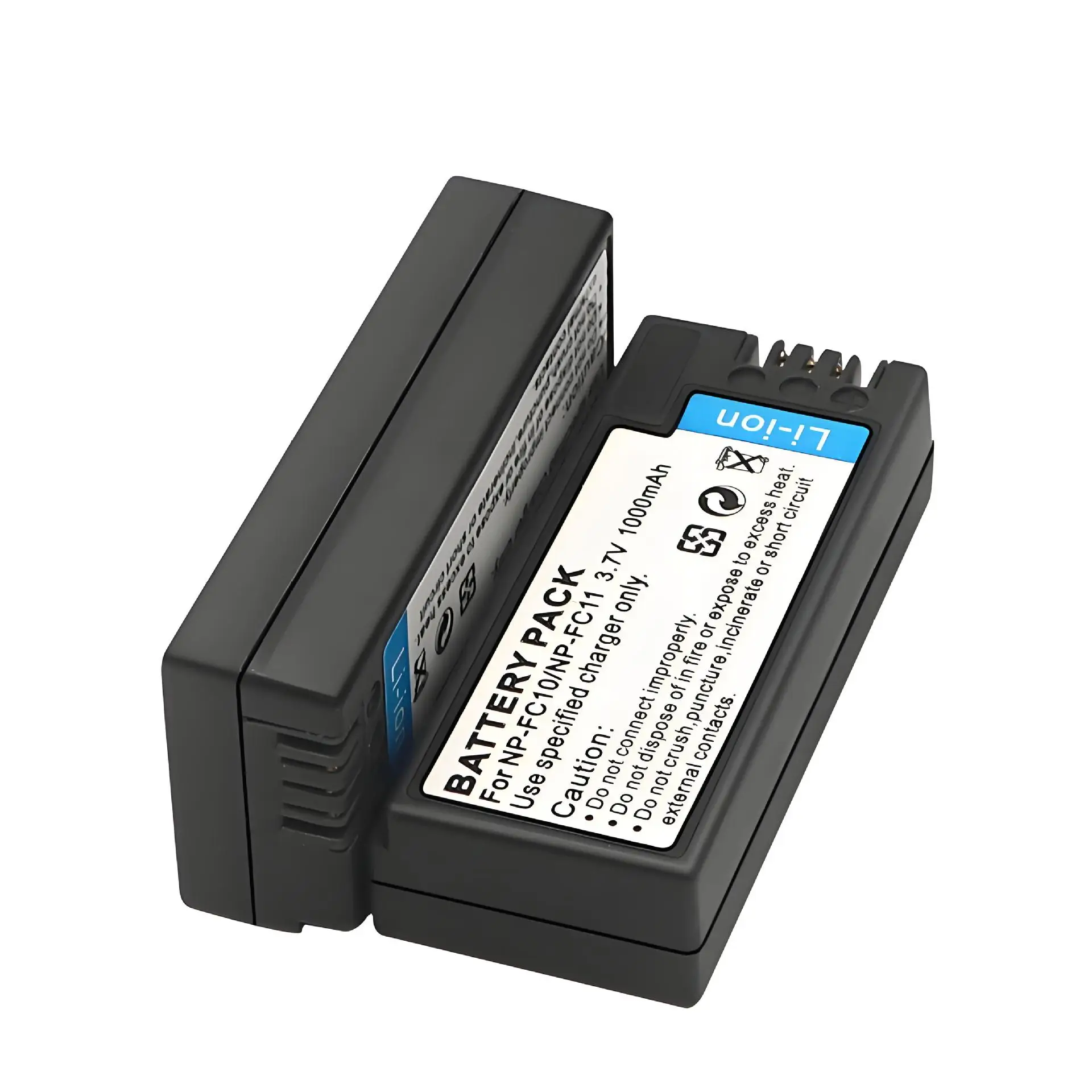 بطارية NP-FC11 بقدرة 1000 مللي أمبير في الساعة مع بطارية طويلة جدًا وعمر توافق عالي مناسب لكاميرات سوني FX77 FX7P2 FX7P3 ZV-1