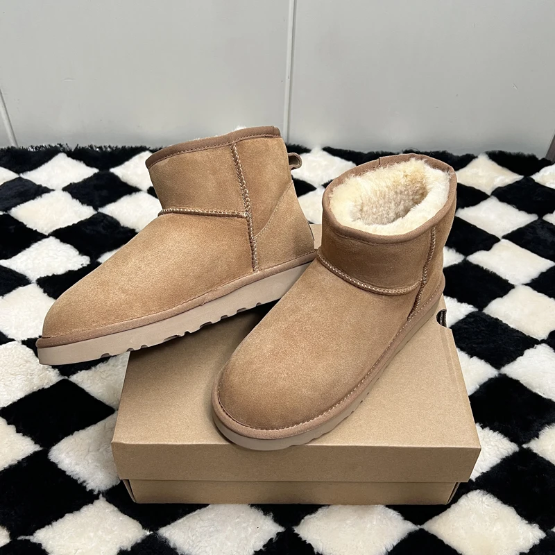 حذاء كلاسيكي من فراء جلد الخراف على طراز الأخت 35-42 (إصدار 2025)