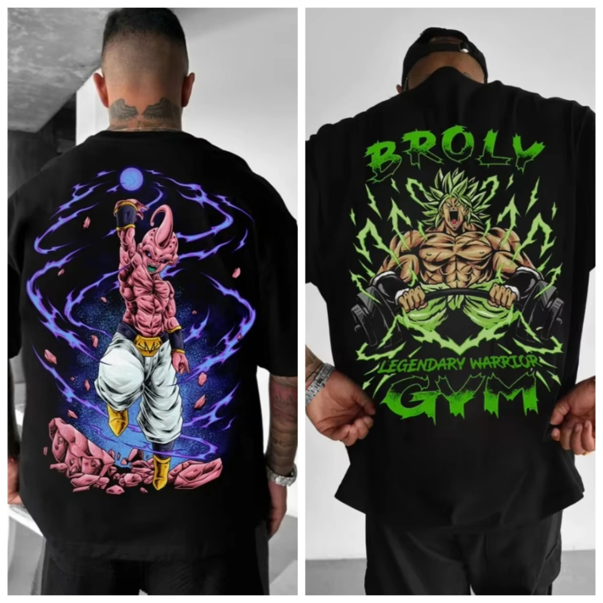 

Men T-Shirt Dragon Ball Super Saiyan Animation Short Sleeve T-Shirt Men and Women Summer Joint Peripheral Retro Tops Tide