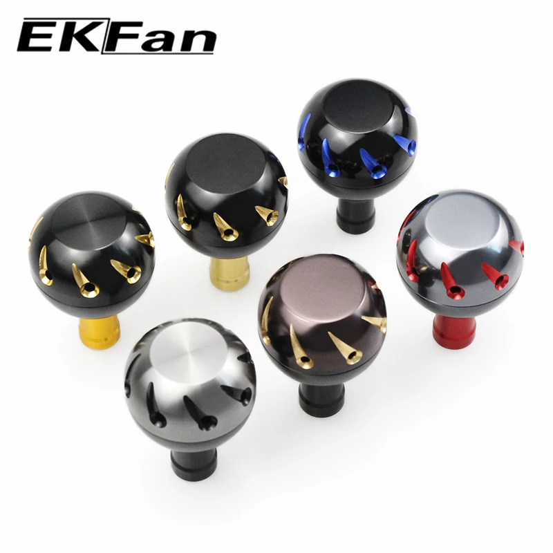 EKfan 30mm Aluminum Reel knob with bearing For S Type A/D Type S shaft Spinning Baitcasting Fishing Reel Modification knob