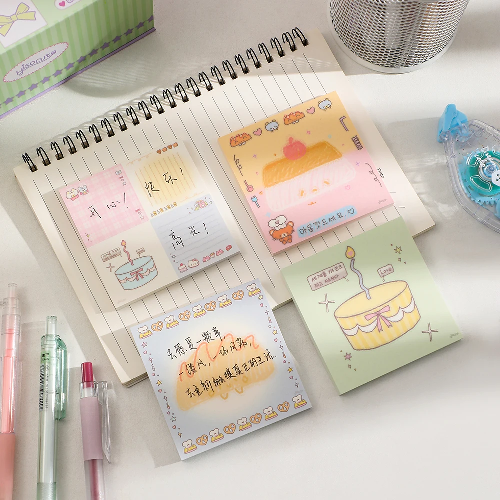 100/250 Sheets Square Cake Style Memo Note Pads Paper To Do List Journal Paperlaria DIY Material School Stationery