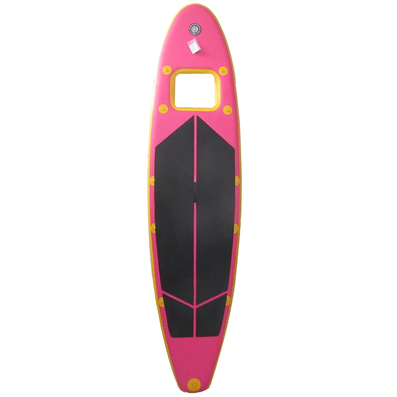 

Clear Window Inflatable SUP Paddle Board Drop Stitch High Visibility ISUP Board