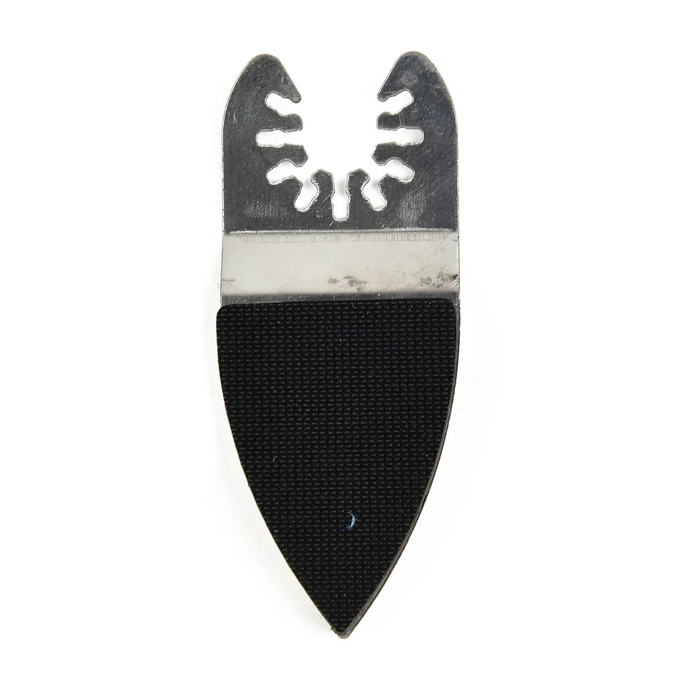 Tampon de Ponçage de Base, Rainures, Fentes, Argent, Acier Inoxydable, 81.5x7mm, Doigt Noir, Outil Multifonction, Doigt Osccorporelle