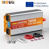 Pure Sine Wave Inverter DC12V 24V to AC 220V 3000/4000/5000/6000/7000W Converter Solar Car Inverter Power Charger for Vehicle