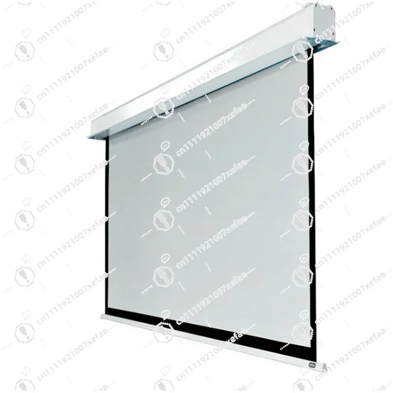 

150-Inch electric projector screen with 1.2 magnification and 1000D matte white fabric