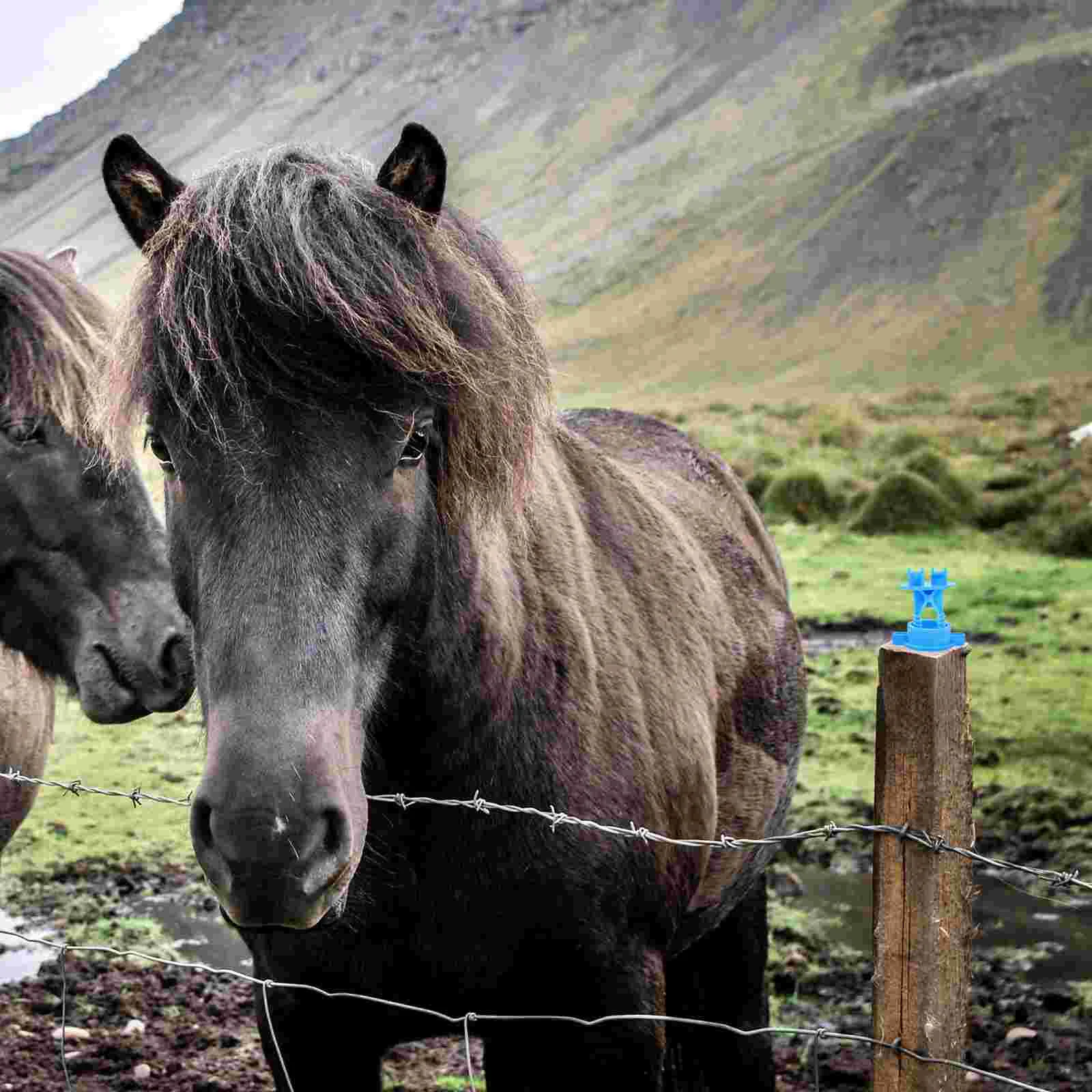 50 Pcs Fence Insulator Electric Part Insulators Portable Post Livestock Wire Kit Grid System Accessories DIY Chicken