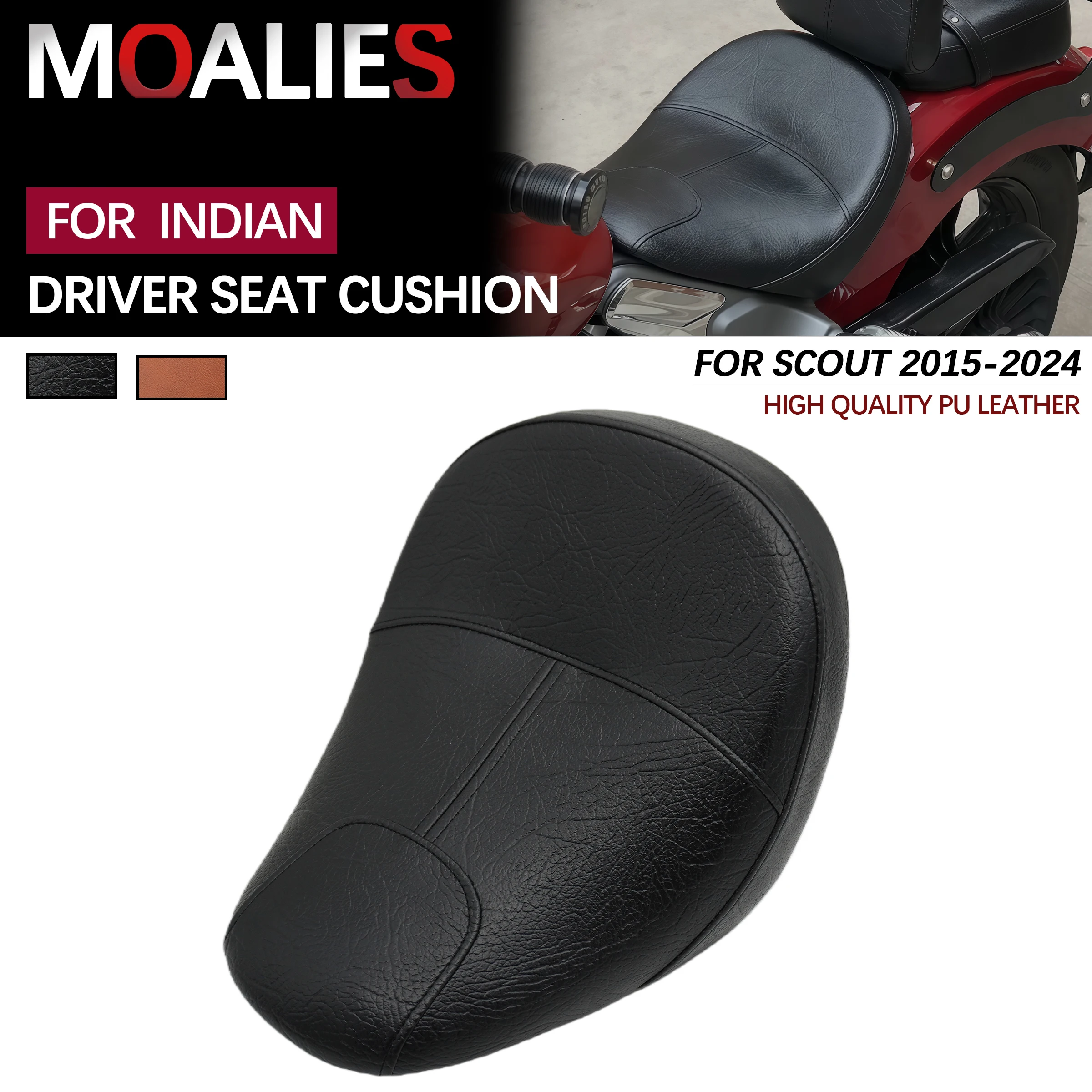 Siedzenie komfortowe solo dla kierowcy/pasażera do motocykla Indian Scout Sixty ABS 100th Anniversary 2015-2024