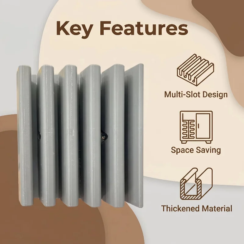 Desktop Storage Multi-position Container Lid Display Holder Space Saving Tabletop Kitchen Accessory Storage Rack
