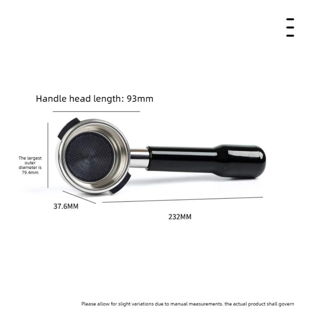 Bezzera 58mm Bottomless Portafilter Stainless Steel Naked Portafilter with Color Wood Handle, Espresso Machine Accessory view 5