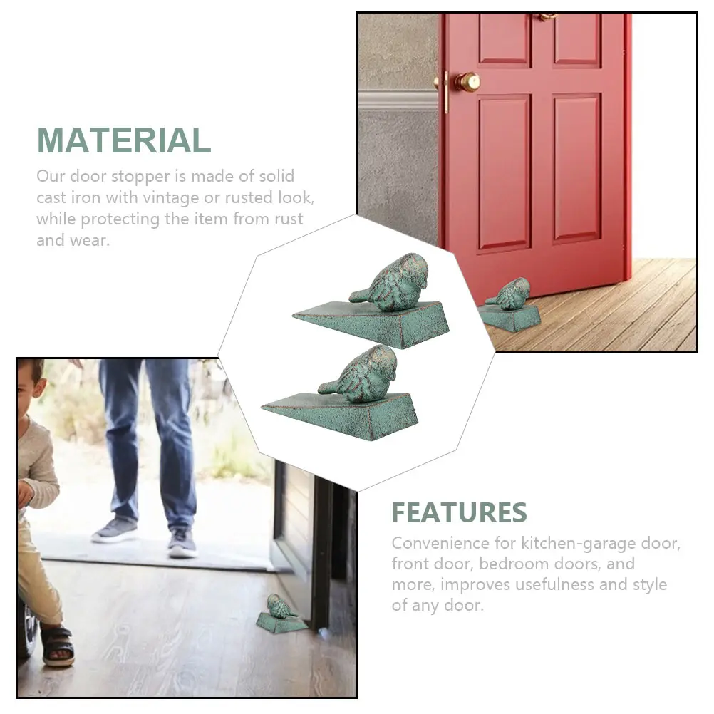 

2pcs Retro Cast Iron Frog Floor Stoppers Home Decor Door Wedge Protector Wedge Protector Door Stop Tool Hardware