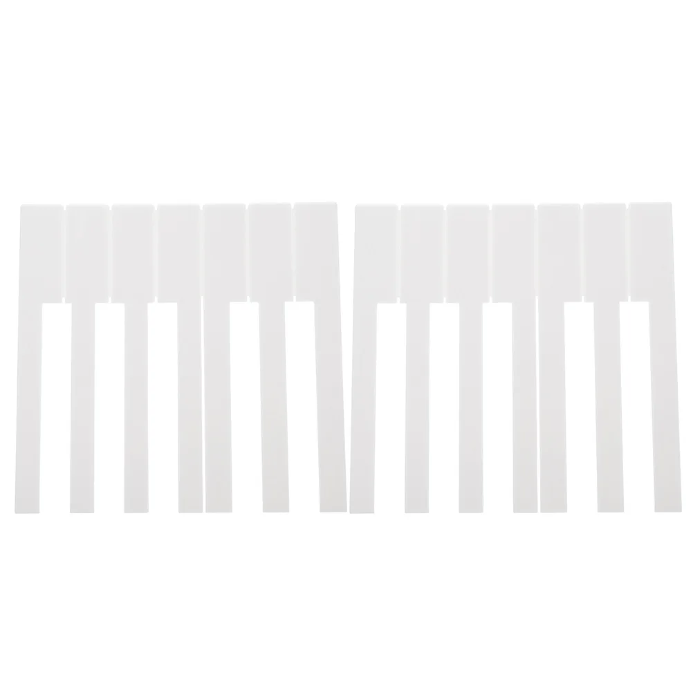 

52pcs Piano White Key Acrylic Material Durable Replacement Keytops for Piano Repairing Accessories Supplies
