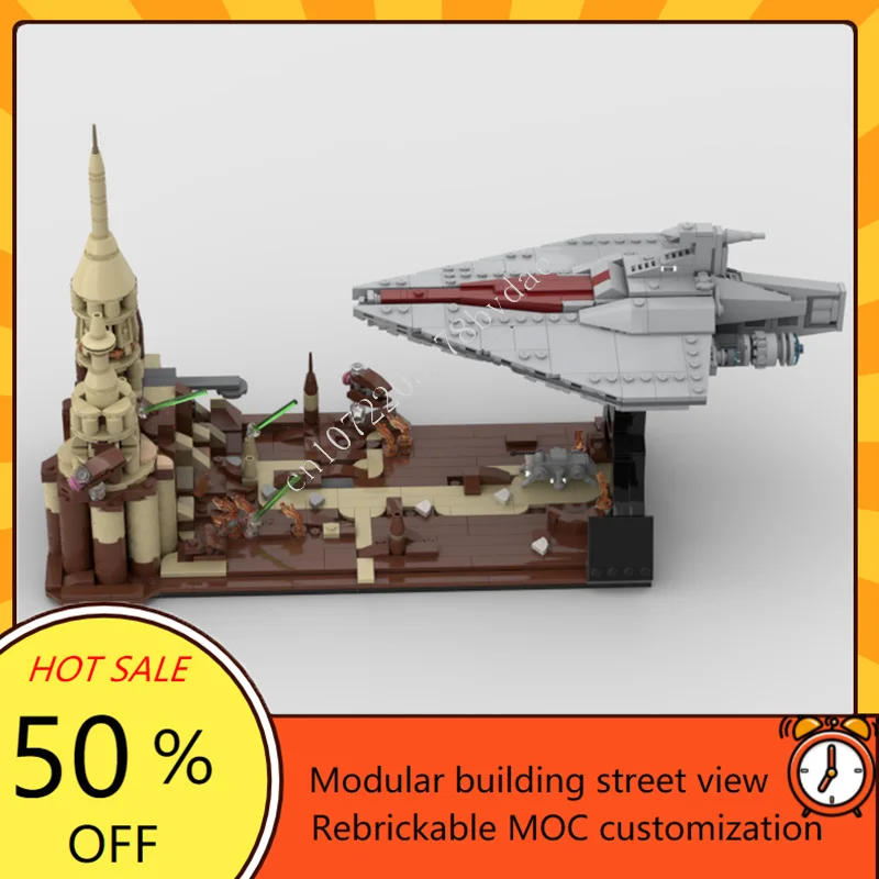 

1079 шт., подставка для акклиматора, космическая война, оружие MOC, космический корабль, боевая модель, строительные блоки, архитектура, сделай сам, образовательная модель, игрушка в подарок
