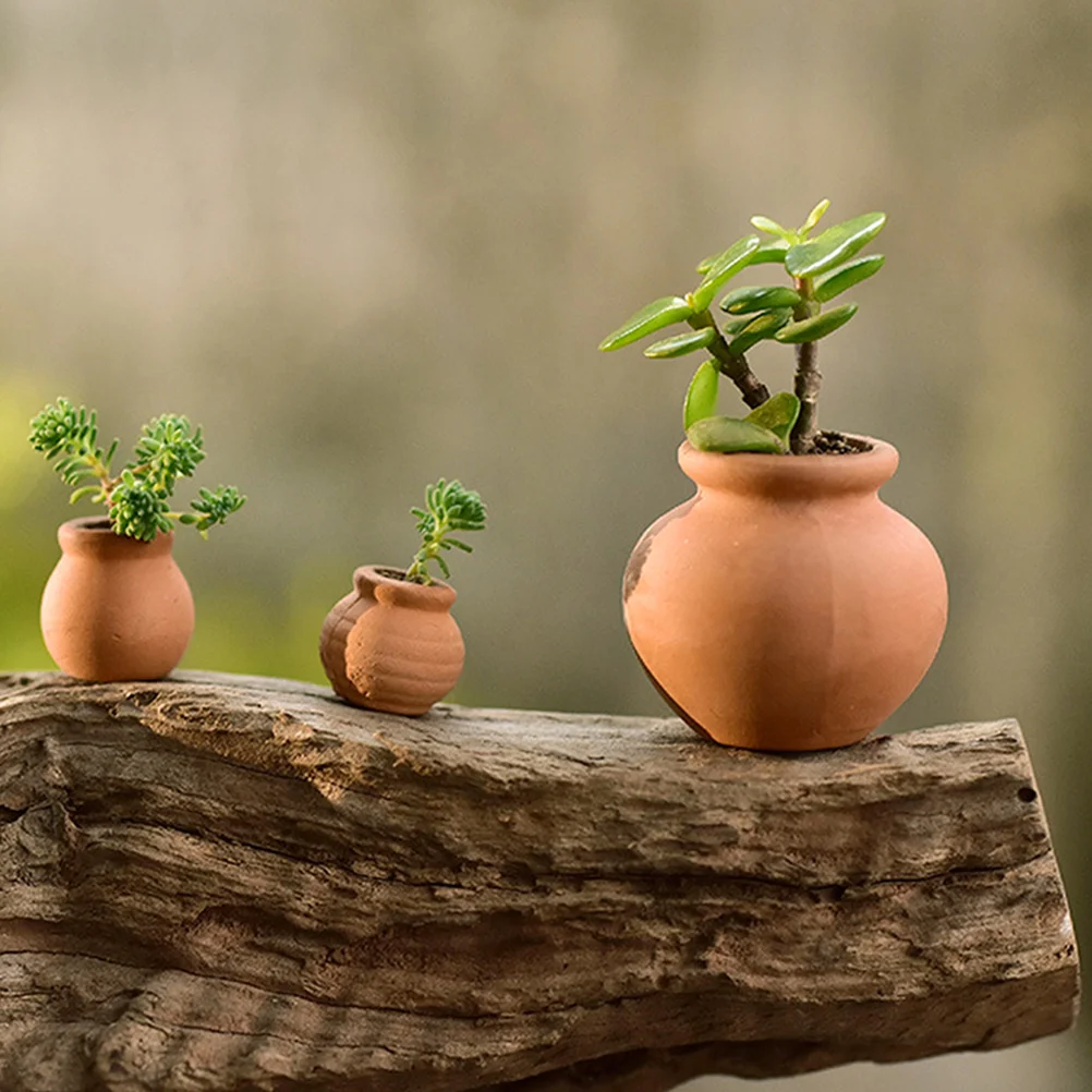 

9Pcs Lightweight Mini Ceramic Nursery Pots Thickened Planters for Succulents Indoor Outdoor Gardening Nursery Pots