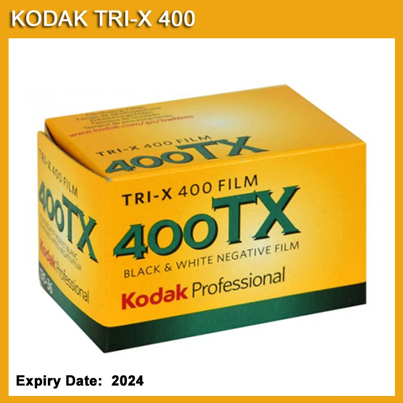 Original Kodak TRI-X 400TX Professional IOS 400 135mm Black & White Negative Film 1-5 Roll (Expiration Date: 2025)