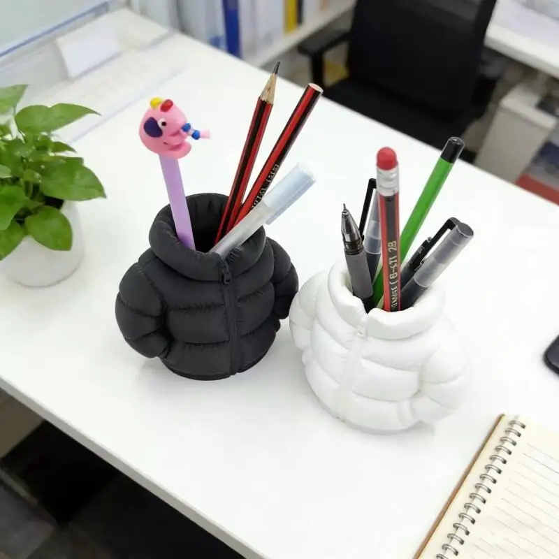 3D-Gedruckter Pufferjacken-Stifthalter, Niedlicher Daunenjacken-förmiger Schreibtisch-Organizer, Lustiges Dekoratives Ornament, Mehrere Farben – Detail 5