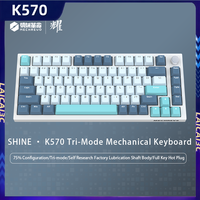 Mechrevo K570 Wireless Mechanical Keyboard Tri-Mode Gasket Structure Pbt Full Key Hot Swappable Long Endurance Gaming Keyboards