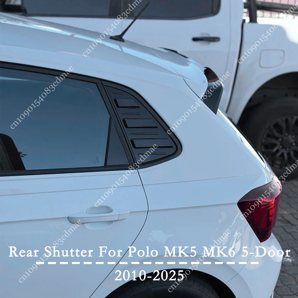 

Для VW Polo MK5 MK6 GTI Rline TSI TDI 2009-2025 Жалюзи заднего стекла Жалюзи Крышка Накладка Тюнинг ABS УФ-пальто Внешний комплект