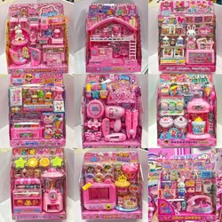 New Children Play House Toys Mini Simulation Rice Cooker Donut Cake Shopping Cash Register Supermarket Experience Fun Toys Gifts