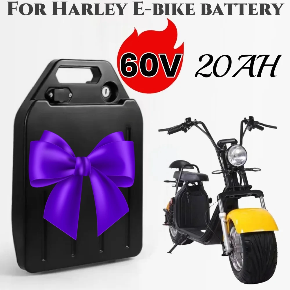 

Для Harley Citycoco 60 В 20 Ач литиевая батарея 18650 водонепроницаемый электрический мотоцикл подходит для электрического скутера CityCoco
